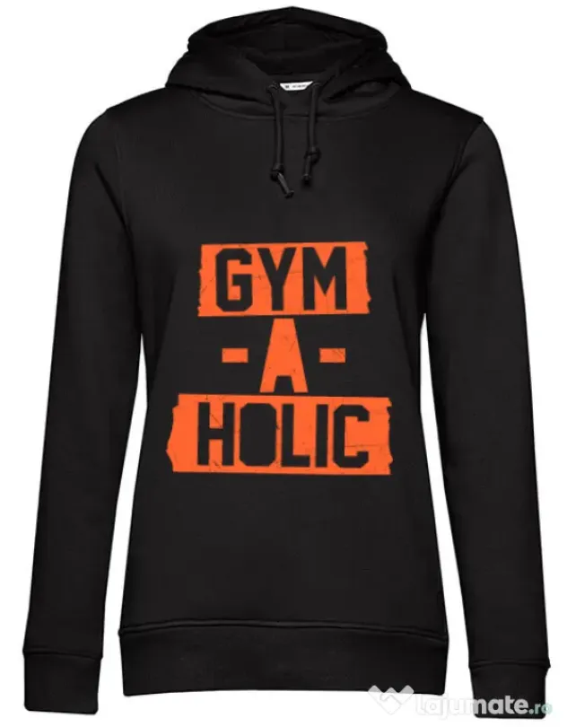 Hoodie dama cu gluga Gymaholic Negru