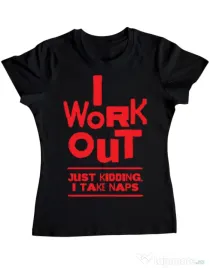 Tricou ADLER dama I work out Negru