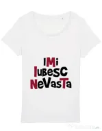 Tricou STANLEY STELLA dama Imi iubesc nevasta Alb