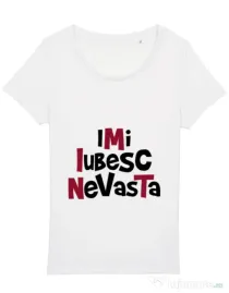 Tricou STANLEY STELLA dama Imi iubesc nevasta Alb