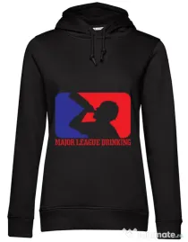 Hoodie dama cu gluga Major league Negru