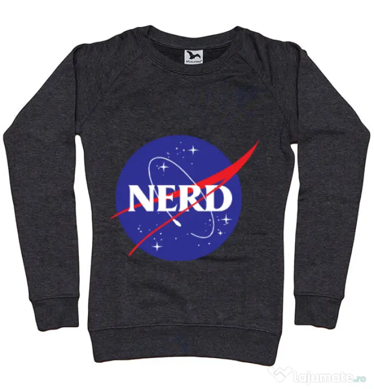 Bluza ADLER dama Nerd Negru melanj