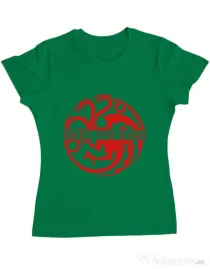 Tricou ADLER dama Bend the knee Verde mediu