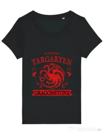 Tricou STANLEY STELLA dama House Targaryen Negru