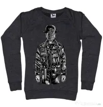 Bluza ADLER dama The son of grenade Negru melanj