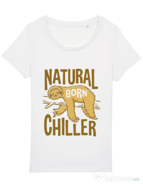 Tricou STANLEY STELLA dama Natural born chiller Alb