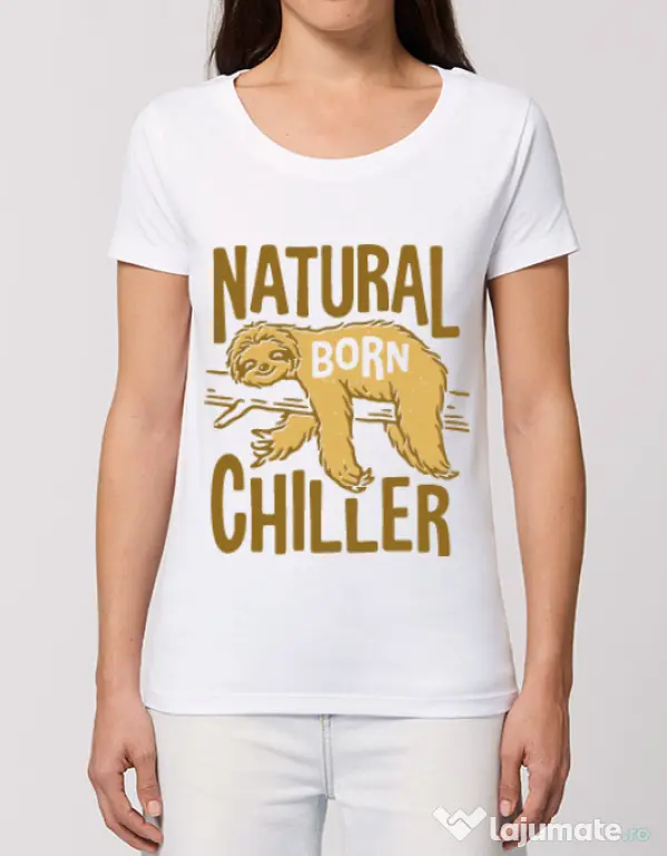 Tricou STANLEY STELLA dama Natural born chiller Alb