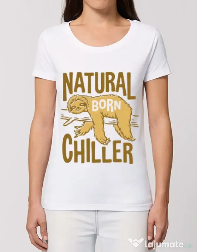 Tricou STANLEY STELLA dama Natural born chiller Alb