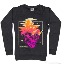 Bluza ADLER dama Distorted Negru melanj