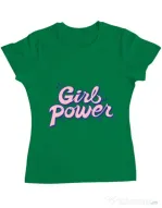 Tricou ADLER dama Girl power Verde mediu