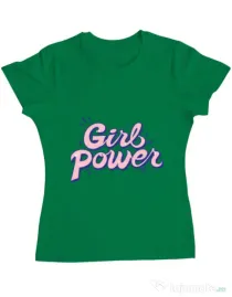 Tricou ADLER dama Girl power Verde mediu