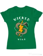 Tricou ADLER dama Wicked wild Verde mediu