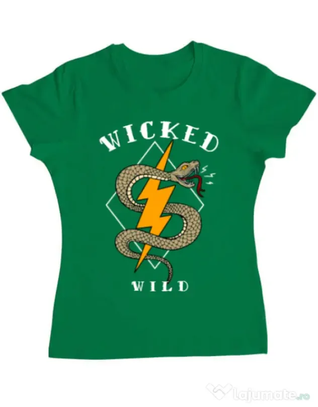 Tricou ADLER dama Wicked wild Verde mediu