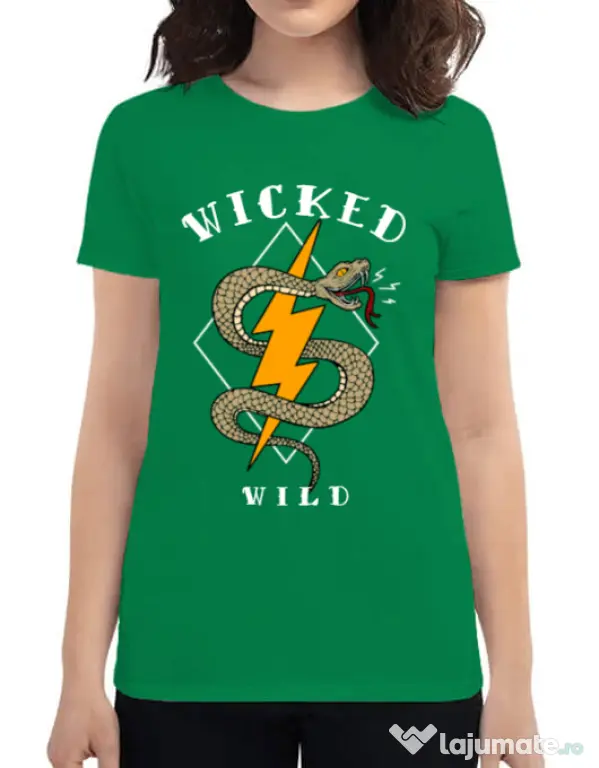 Tricou ADLER dama Wicked wild Verde mediu