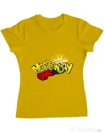 Tricou ADLER dama Mooonday Galben