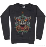 Bluza ADLER dama Stabbed wolf Negru melanj
