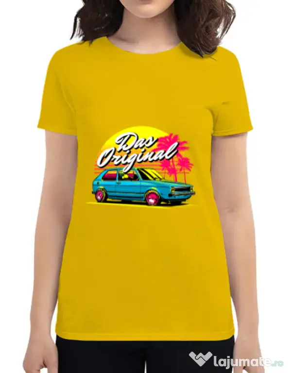 Tricou ADLER dama Das original Galben