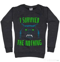 Bluza ADLER dama I survived Negru melanj