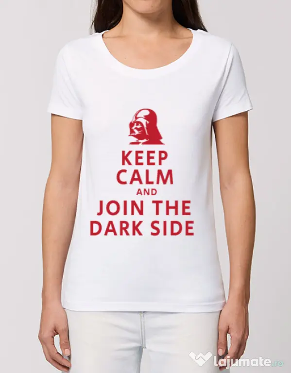 Tricou STANLEY STELLA dama Join the darkside Alb