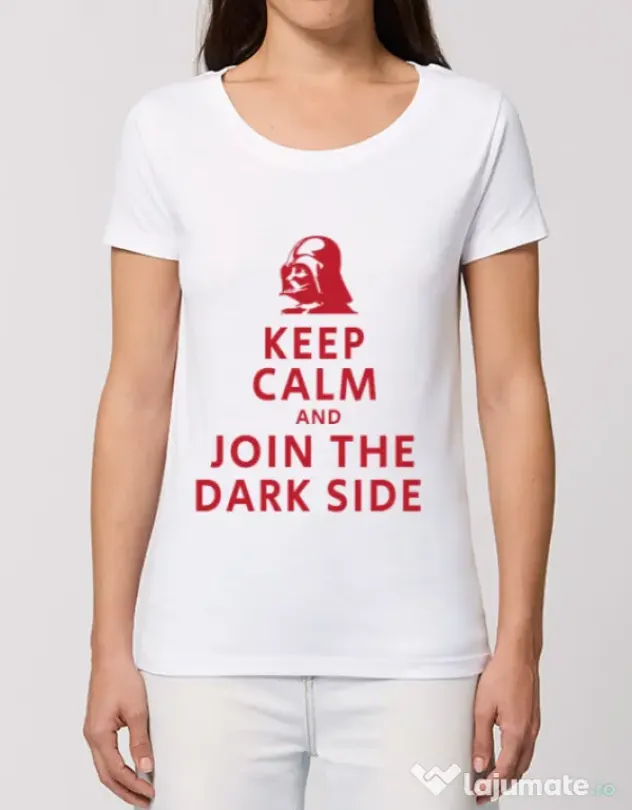 Tricou STANLEY STELLA dama Join the darkside Alb