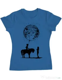 Tricou ADLER dama Din alta lume Albastru azuriu