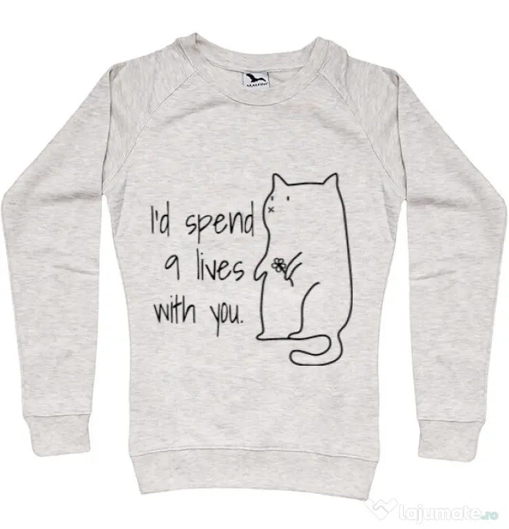 Bluza ADLER dama Nine lives Migdala melanj