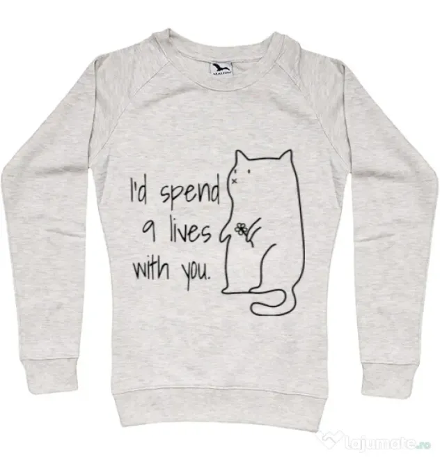 Bluza ADLER dama Nine lives Migdala melanj