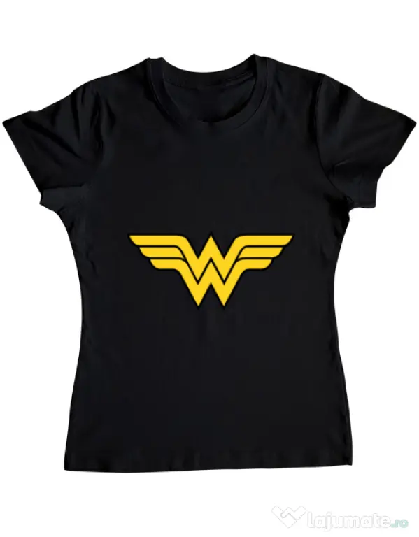 Tricou ADLER dama Wonder woman Negru