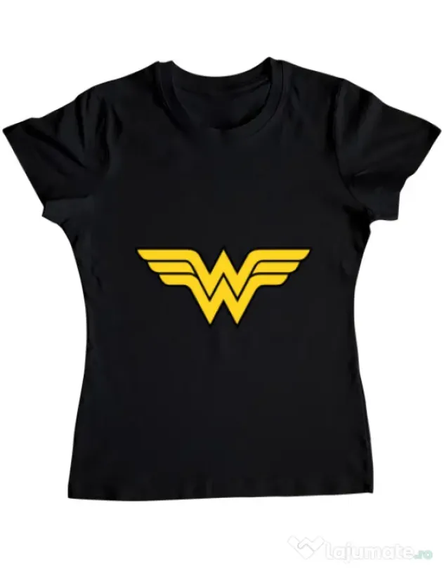Tricou ADLER dama Wonder woman Negru