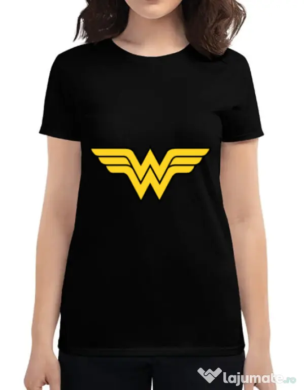 Tricou ADLER dama Wonder woman Negru