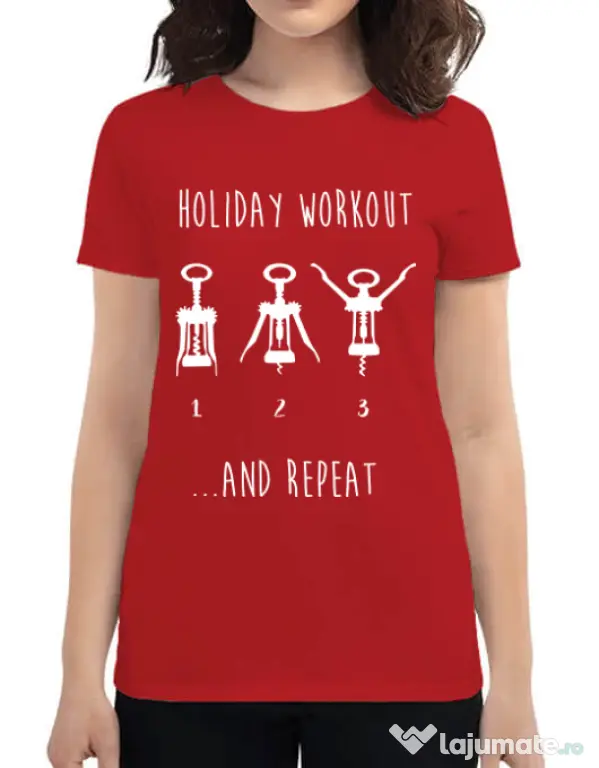 Tricou ADLER dama Holiday workout Rosu