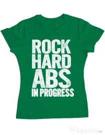 Tricou ADLER dama Rock hard abs Verde mediu