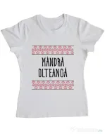 Tricou ADLER dama Mandra olteanca Alb