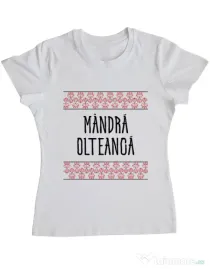Tricou ADLER dama Mandra olteanca Alb