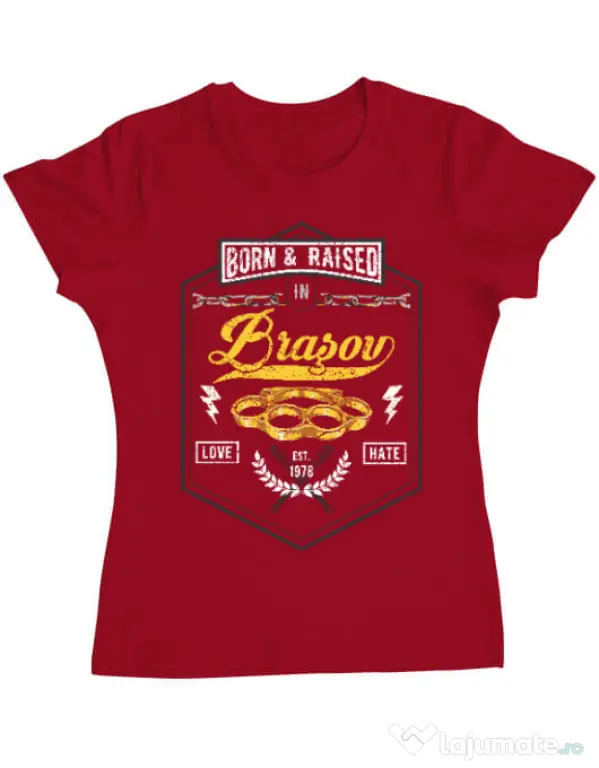 Tricou ADLER dama Brasov Rosu