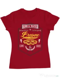 Tricou ADLER dama Brasov Rosu