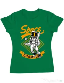 Tricou ADLER dama Space champion Verde mediu