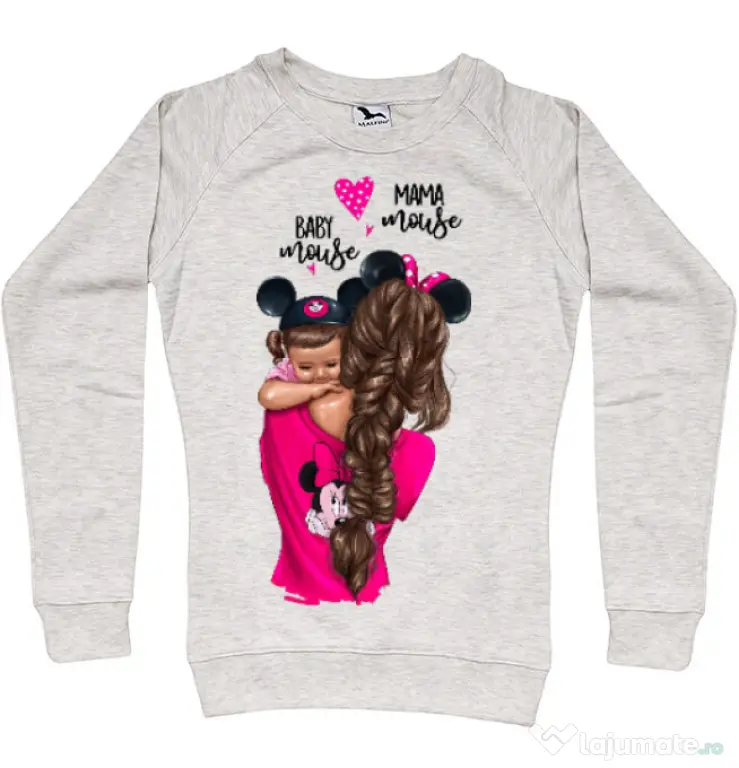 Bluza ADLER dama Mama and baby Mouse Migdala melanj
