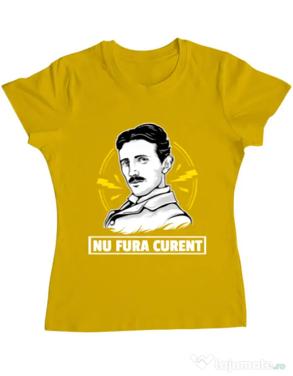 Tricou ADLER dama Nu fura curent Galben