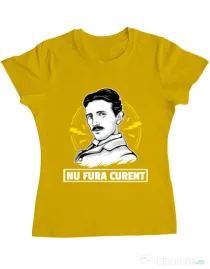 Tricou ADLER dama Nu fura curent Galben