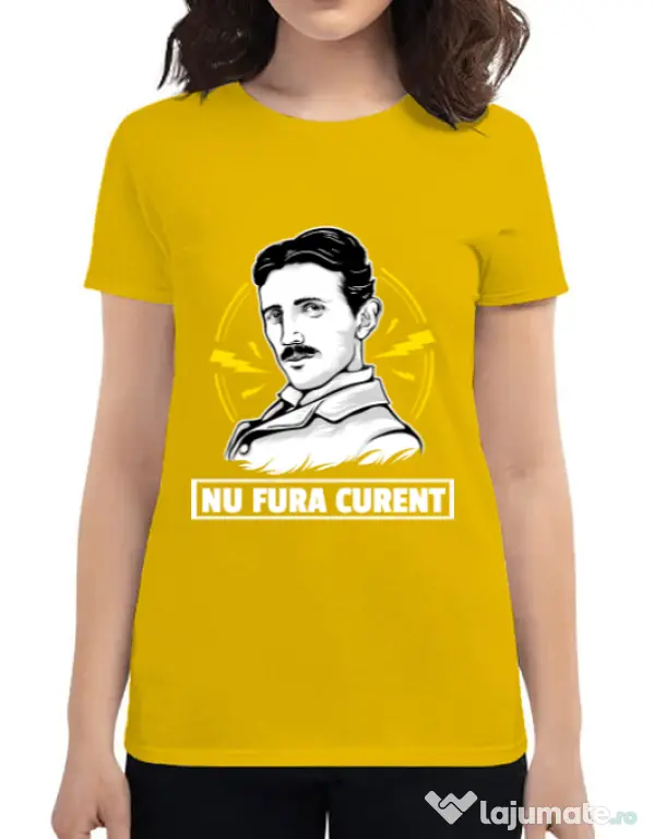 Tricou ADLER dama Nu fura curent Galben