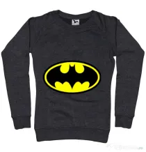 Bluza ADLER dama Batman Negru melanj