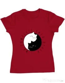 Tricou ADLER dama We complete each other Rosu