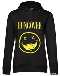 Hoodie dama cu gluga Hungover Negru