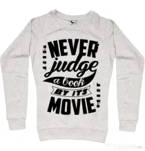 Bluza ADLER dama Never judge a book Migdala melanj