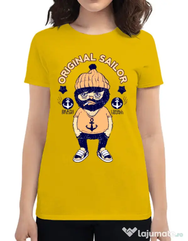 Tricou ADLER dama Original sailor Galben