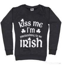 Bluza ADLER dama Pretending to be irish Negru melanj