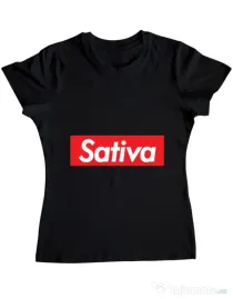 Tricou ADLER dama Sativa Negru