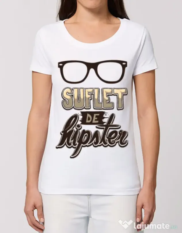 Tricou STANLEY STELLA dama Suflet de hipster Alb