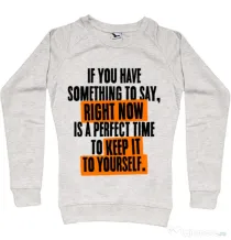 Bluza ADLER dama Keep it to yourself Migdala melanj